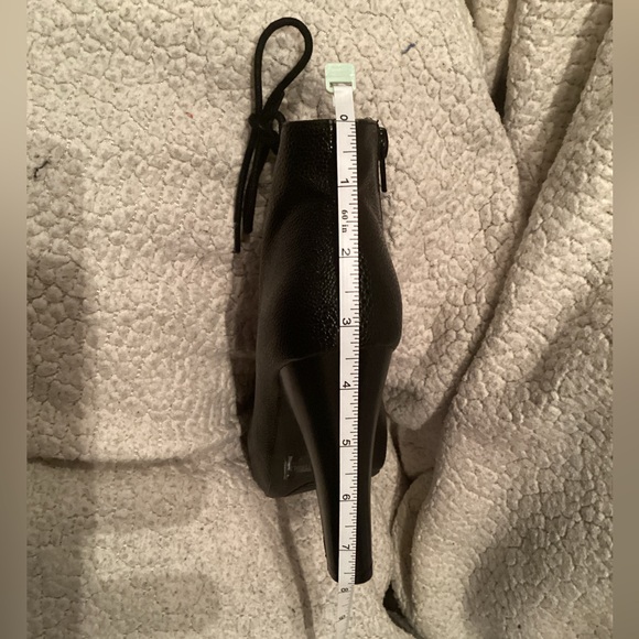 Charolette Russe Women's Black Ankle Boots. Zip or Lace up Platform block Heels - Picture 11 of 12